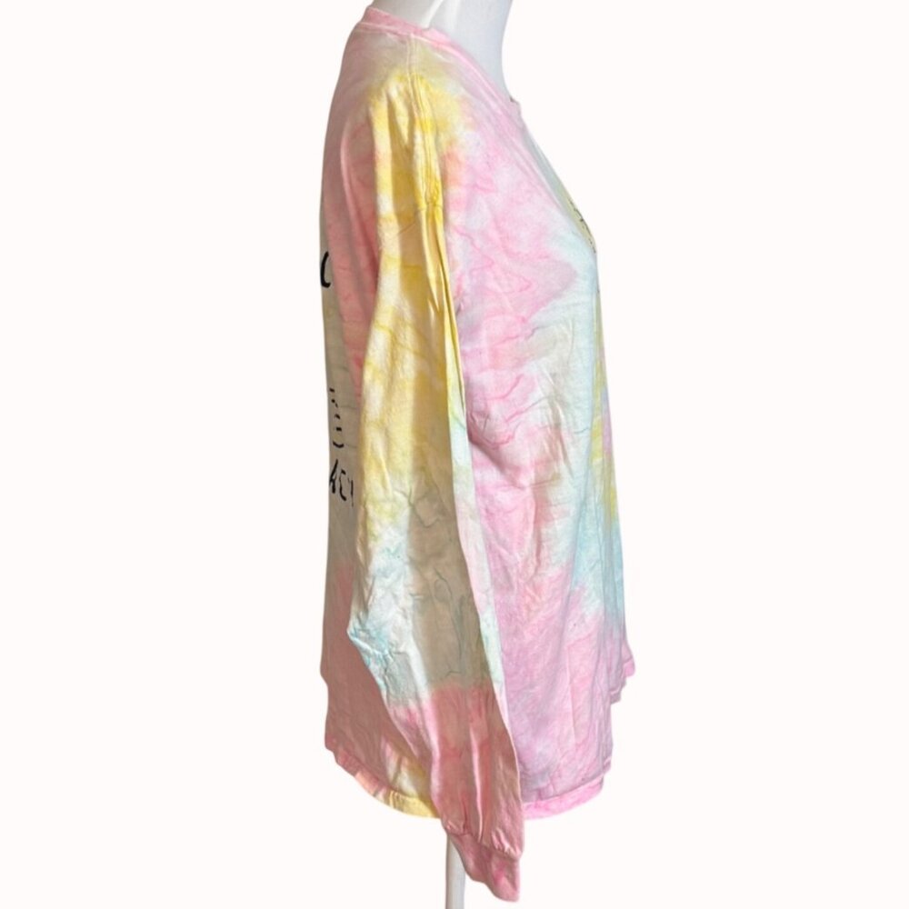 High Tides Good Vibes Tee Myrtle Beach Tie Dye Long Sleeve Shirt Coastal Graphic - Picture 4 of 14
